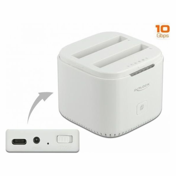Delock USB Type-C 3.2 Docking Station for 2 x 2.5" SATA H...