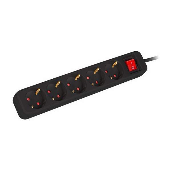 Lanberg power strip Prodlužovací kabel Lanberg 3m černý 5...