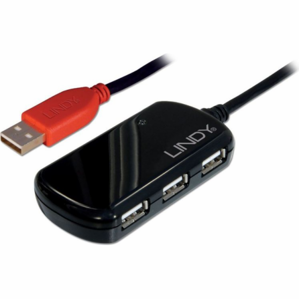 Lindy USB 2.0 Aktivverlängerungshub Pro 2.0 12m, USB-Hub ...