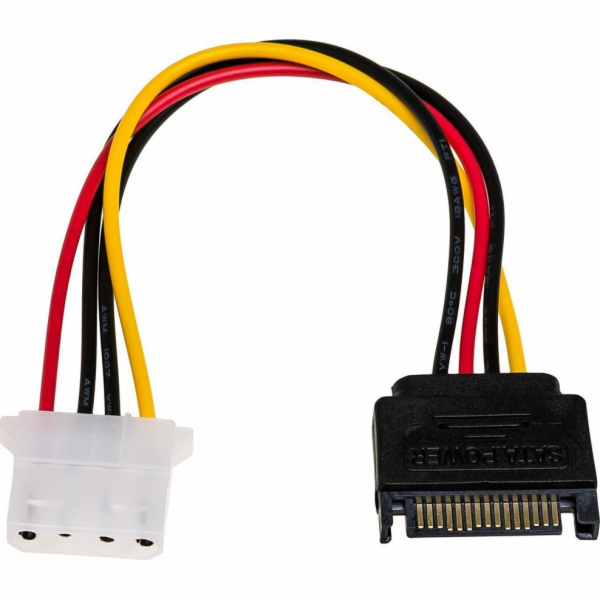 Akyga Molex - SATA, 0,15 m, vícebarevný (AK-CA-11)
