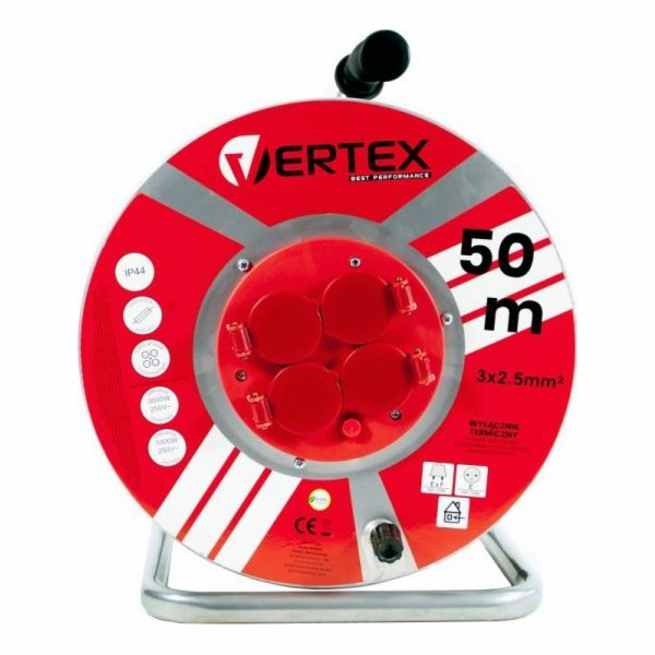 VERTEX PB50METAL Extension cable 50 m 3x2 5 mm 3000 W IP4...