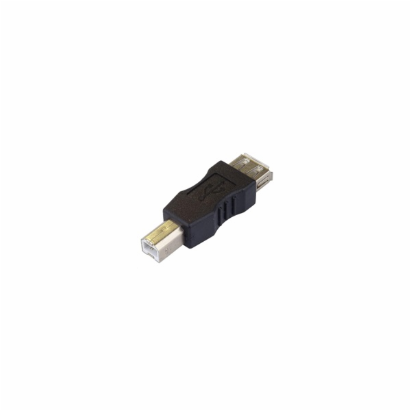 PremiumCord USB redukce A-B, Female/Male