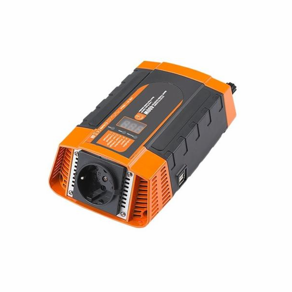 Napěťový měnič Carspa PID400-12, 12V/230V+USB 400W, modif...