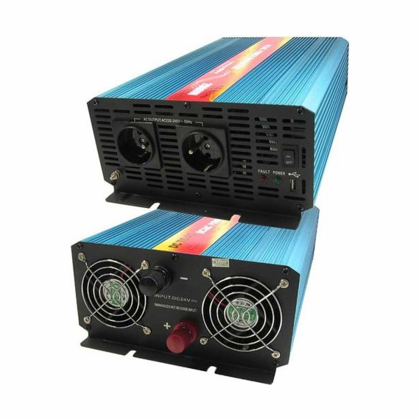 Napěťový měnič Carspa P2000UR-12 12V/230V+USB 2000W,čistá...