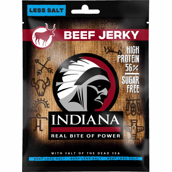 INDIANA Jerky hovězí Less Salt 25g