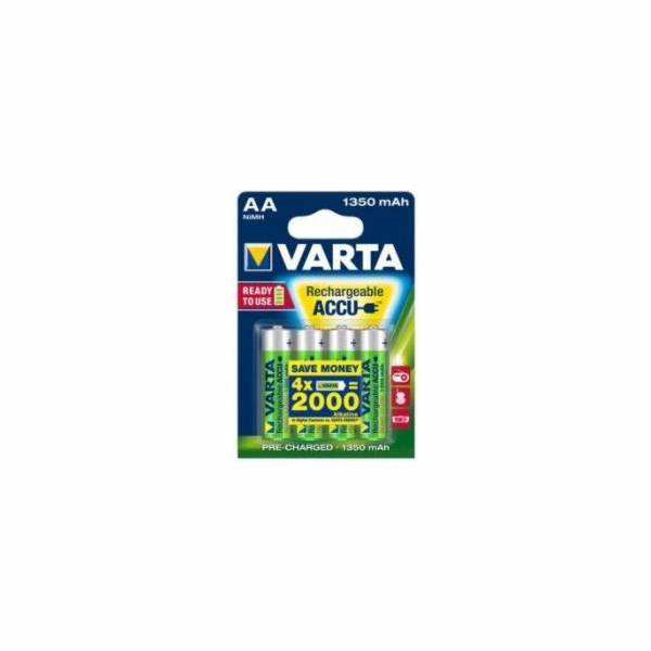 1x4 Varta RECHARGE ACCU Power 1350 mAH AA Mignon NiMH