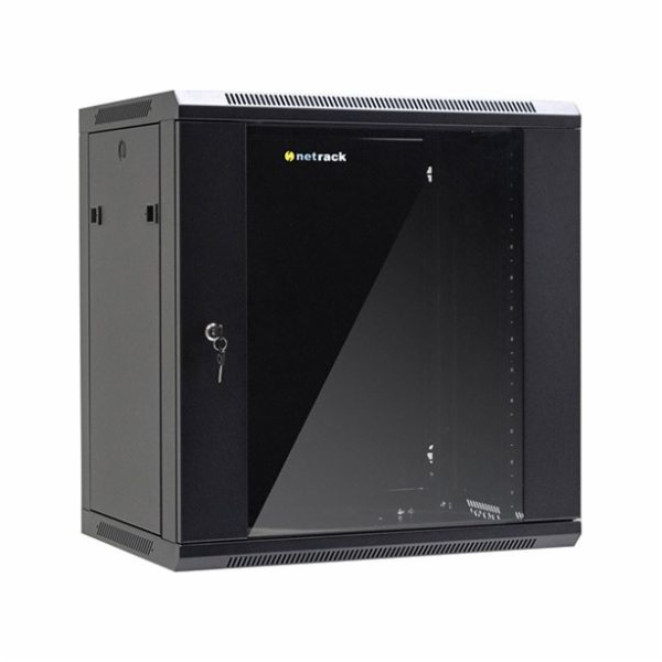 Závěsná skříň NetRack 19, 12U/600x450mm, prosklená dvířka...