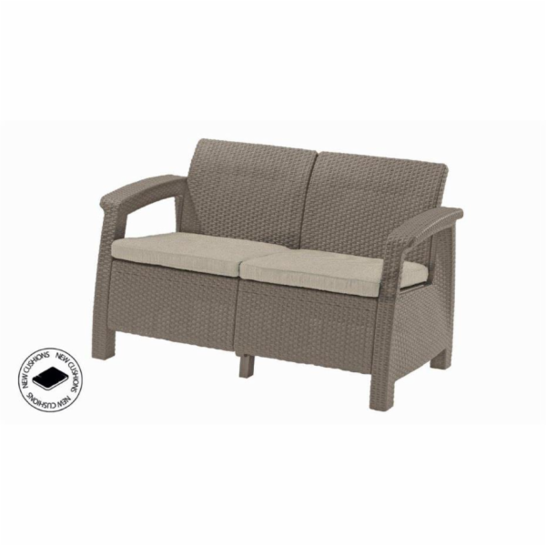 Zahradní nábytek Keter Corfu love seat dvousedačka cappuc...