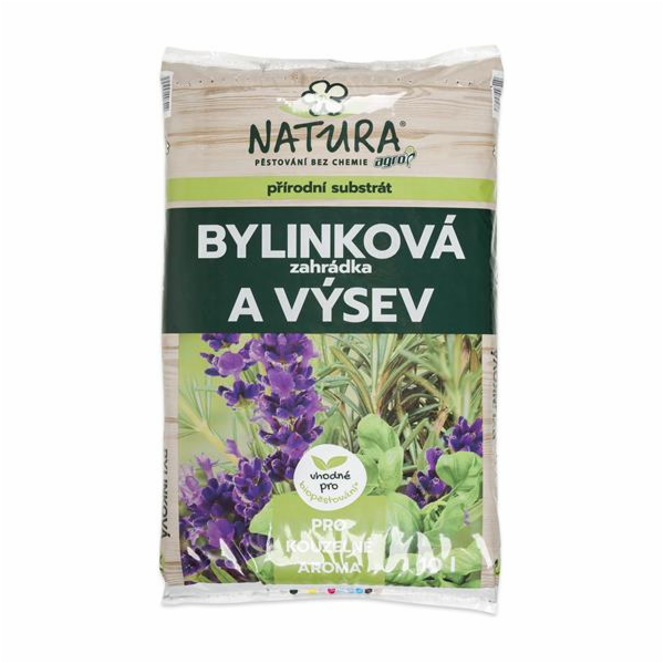 Substrát Agro  NATURA pro bylinky a výsev 10l