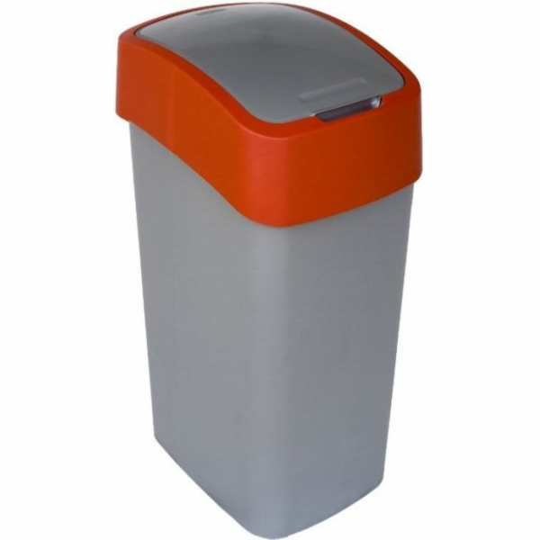 CURVER Flip Bin Odpadkový koš Stříbrná/červená 45l