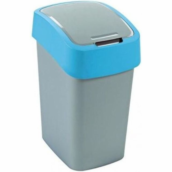 CURVER Flip Bin Odpadkový Koš Stříbrná/Modrá 25l