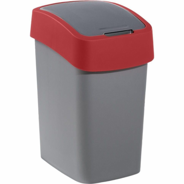 Curver® FLIP BIN 25 litrů, šedá/stříbrná/červená, na odpadky