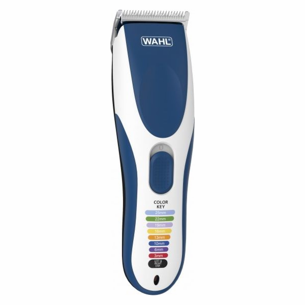Wahl 09649-016 zastřihovač vousů a vlasů Modrá, Stříbrná