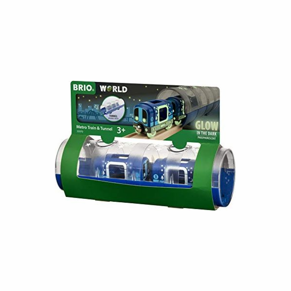 BRIO World Tunnel Box Subway Glow in the Dark, autíčko