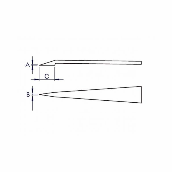 Knipex 92 09 02 ESD Plastová pinzeta ESD