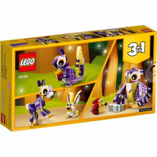 LEGO 31125 Creator 3-in-1 Wald-Fabelwesen, Konstruktionss...