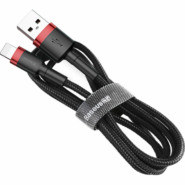 Baseus Cafule USB Lightning Cable 2,4A 0,5m (červeno-černý)