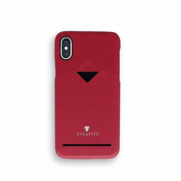 VixFox Card Slot Back Shell for Iphone X/XS ruby red