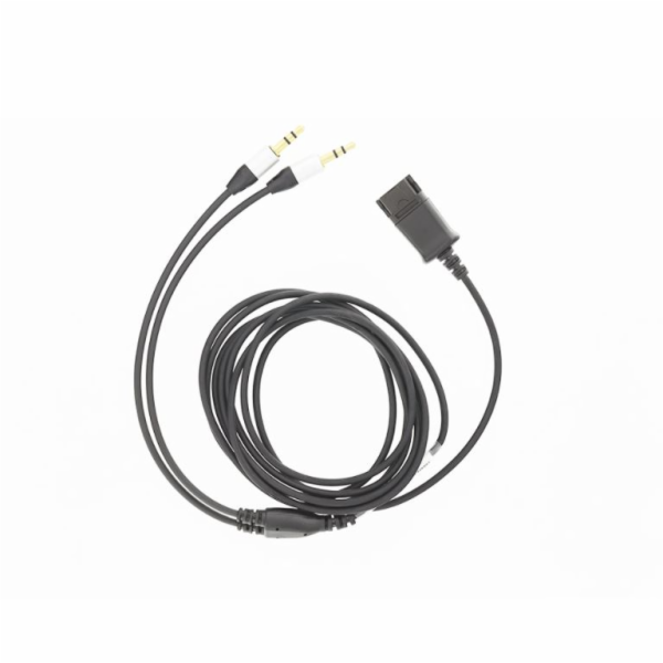 Tellur QD Adaptérový kabel na 2 x Jack 3,5 mm 2,2 m černý