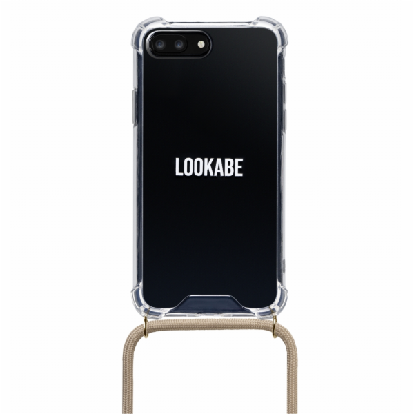 Lookabe náhrdelník iPhone 7/8+ zlatý nahý loo007