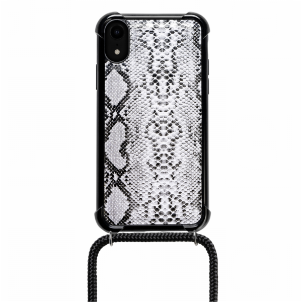 Lookabe Necklace Snake Edition iPhone Xr stříbrná černá l...