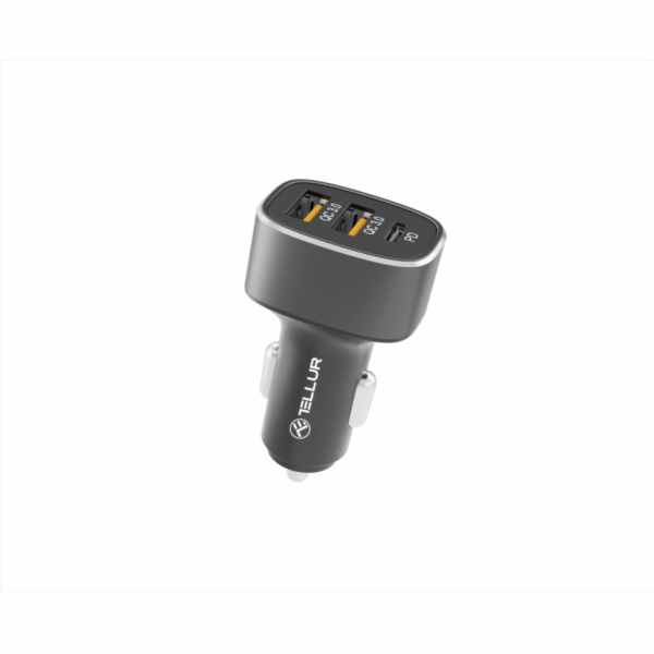 Tellur Car Charger FCC9, 56W, 9A (2XQC 3.0 + PD20W) černá