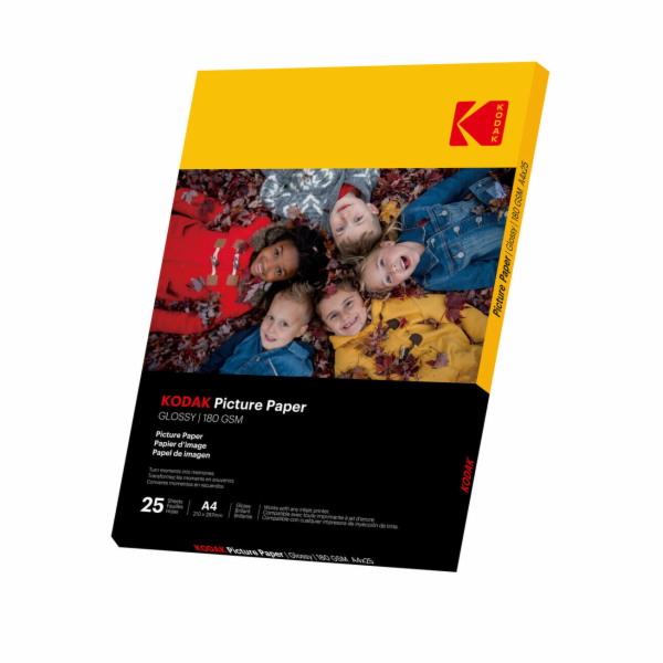 Fotopapír Kodak Photo High Gloss (180g/m2) A4 25 listů