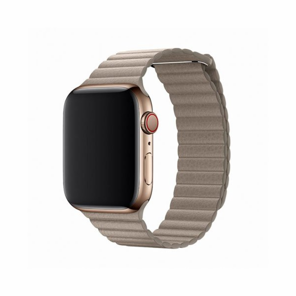 Elegantní kožená smyčka Devia (44 mm) pro kámen Apple Watch