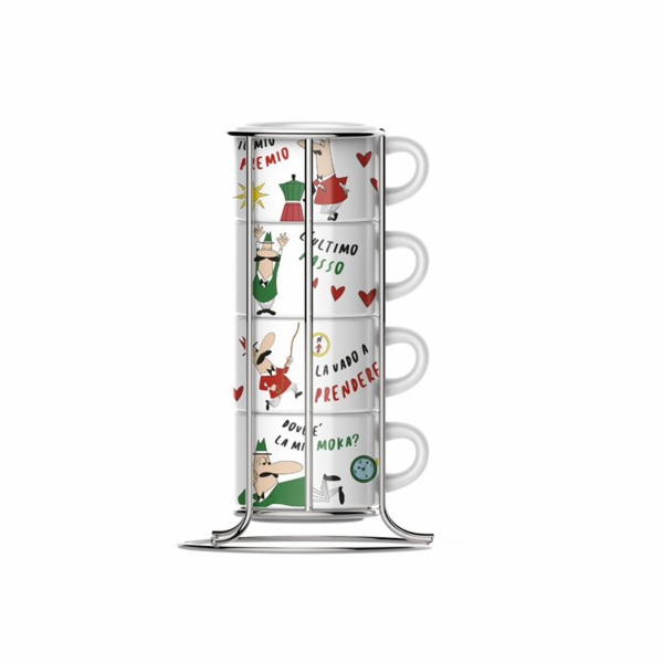 Bialetti SET 4 cap.TRICOLORE