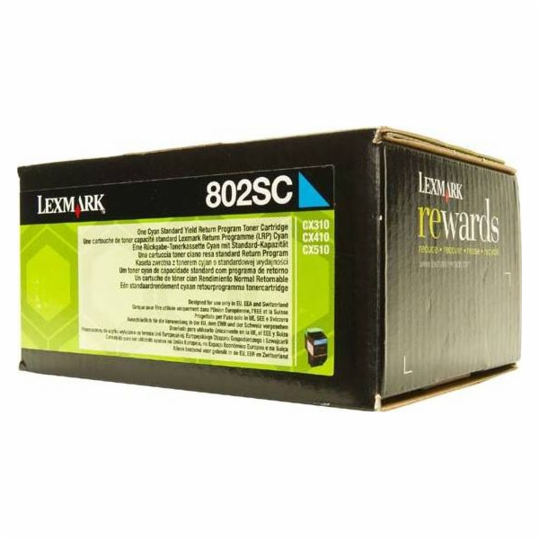 Lexmark 80C2SC0 azurová