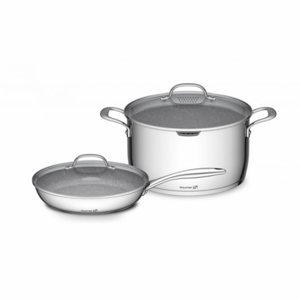 Sada nádobí G21 Gourmet Miracle s cedníkem, 4 díly, nerez...