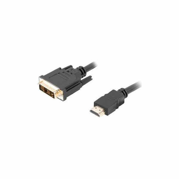 Lanberg CA-HDDV-10CC-0030-BK LANBERG HDMI (M) na DVI-D (M...