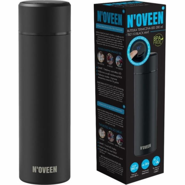 Noveen NOVEEN LED termolahev 280 ml TB2110 Black Matt