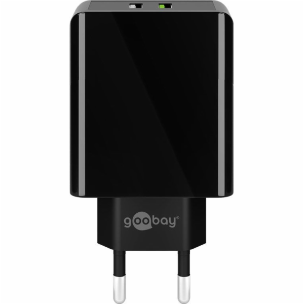 goobay duální USB rychlonabíječka USB/QC3.0 28W