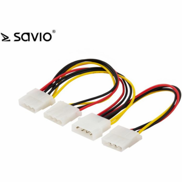 Savio Molex - Molex x3, 0,18 m, vícebarevný (SAVIO AK-16)
