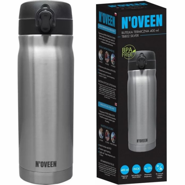 Termolahev TB802 400 ml Stříbrná