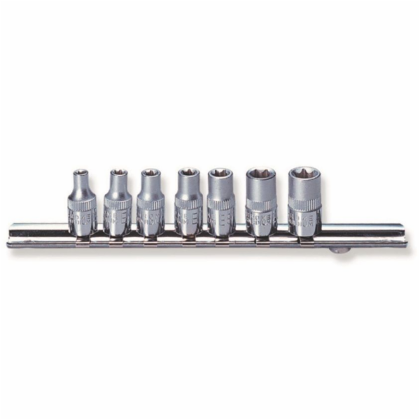 Sada nástrčných hlavic Torx E, 1/4", E4-E11 JONNESWAY