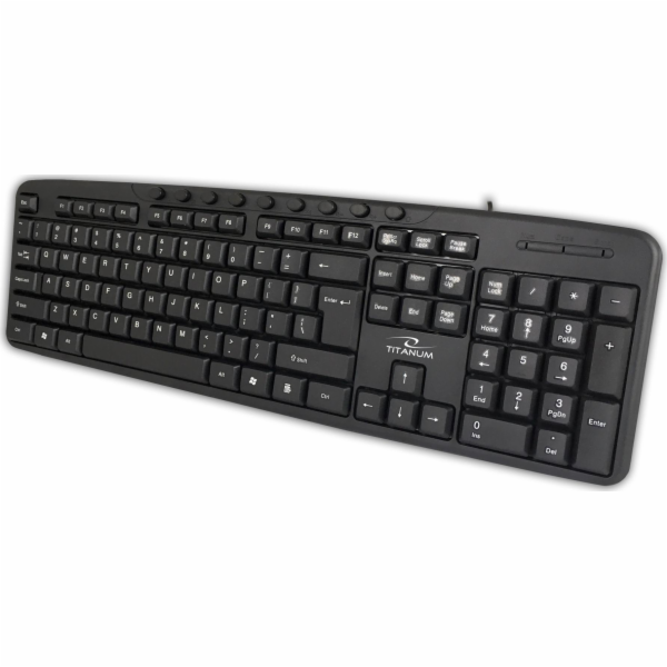 Titanum TK111 USB multimedia keyboard Black