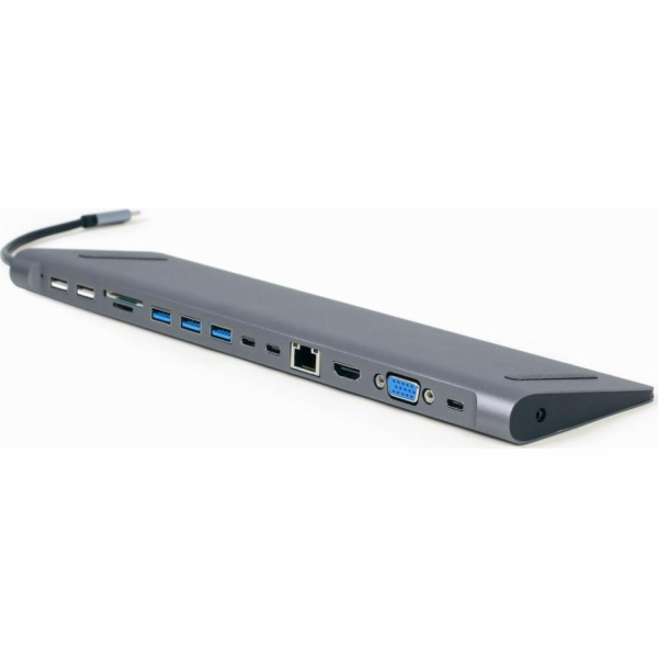 Gembird A-CM-COMBO9-01 Gembird USB-C 9v1 multiport USB + ...
