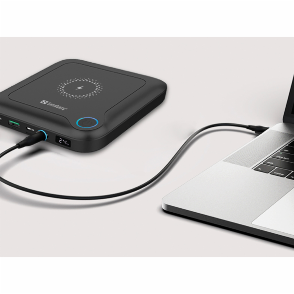 Sandberg All-in1 Laptop Powerbank 24000, černý