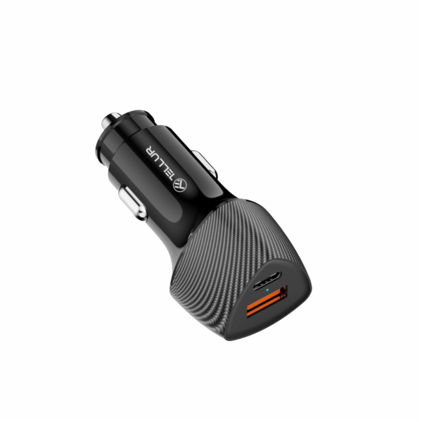 Tellur FCC10 nabíječka do auta 38W, 6A (PD20W + QC3.0) černá