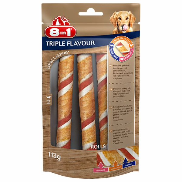 8v1 TRIPLE FLAVOUR rolls delicious - bowl roll 113 g (486...
