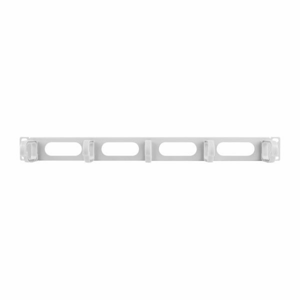 LANBERG 19" CABLE MANAGEMENT PANEL 5 RINGS - TYPE B 1U GR...