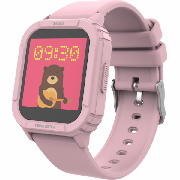 iGET KID F10 Pink - Dětské hodinky s hrami/1,4" displej/2...