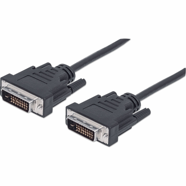 Manhattan DVI-D - DVI-D kabel 3m černý (371803)