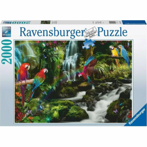 RAVENSBURGER Barevní papoušci v džungli 2000 dílků