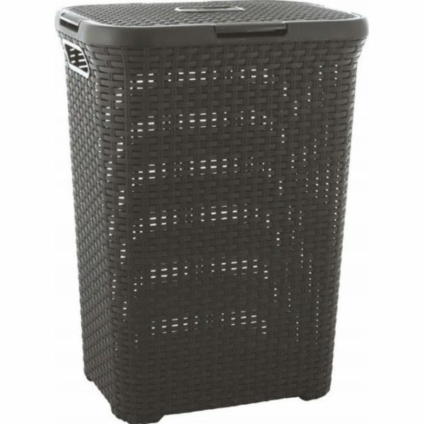 CURVER LAUNDRY BASKET  NATURAL STYLE  60L /DARK GREY