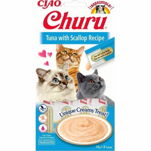 Churu Cat Tuna with Scallop 4x14g
