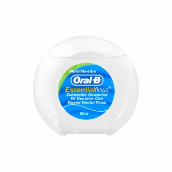 Oral-B EssentialFloss Mint Wax Dentální nit, 50 m