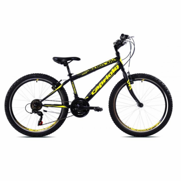 Dětské jízdní kolo Capriolo RAPID 240 24"/18HT černo-žluté